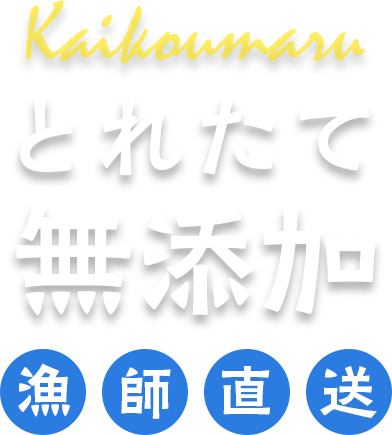 とれたて無添加 漁師直送